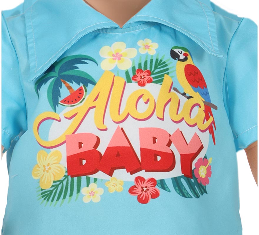 Disfraz de Hawaiano Tropical para niño y bebé-B