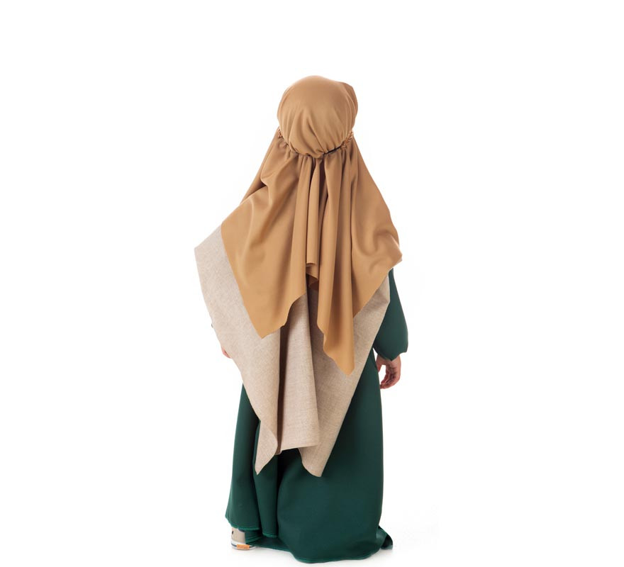 Costume hébreu ou Saint Joseph, cape couleur sable pour enfant-B