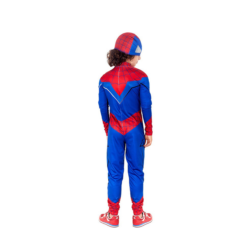 Costume da eroe ragno comico blu per bambino-B