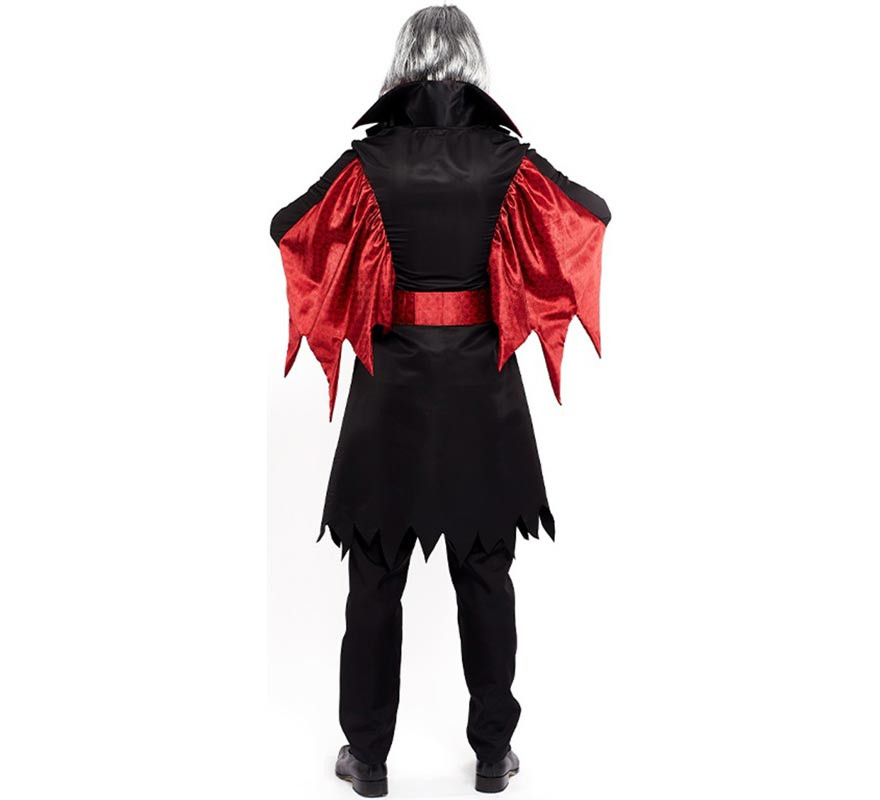 Black and red Vampire Hero costume for men-B