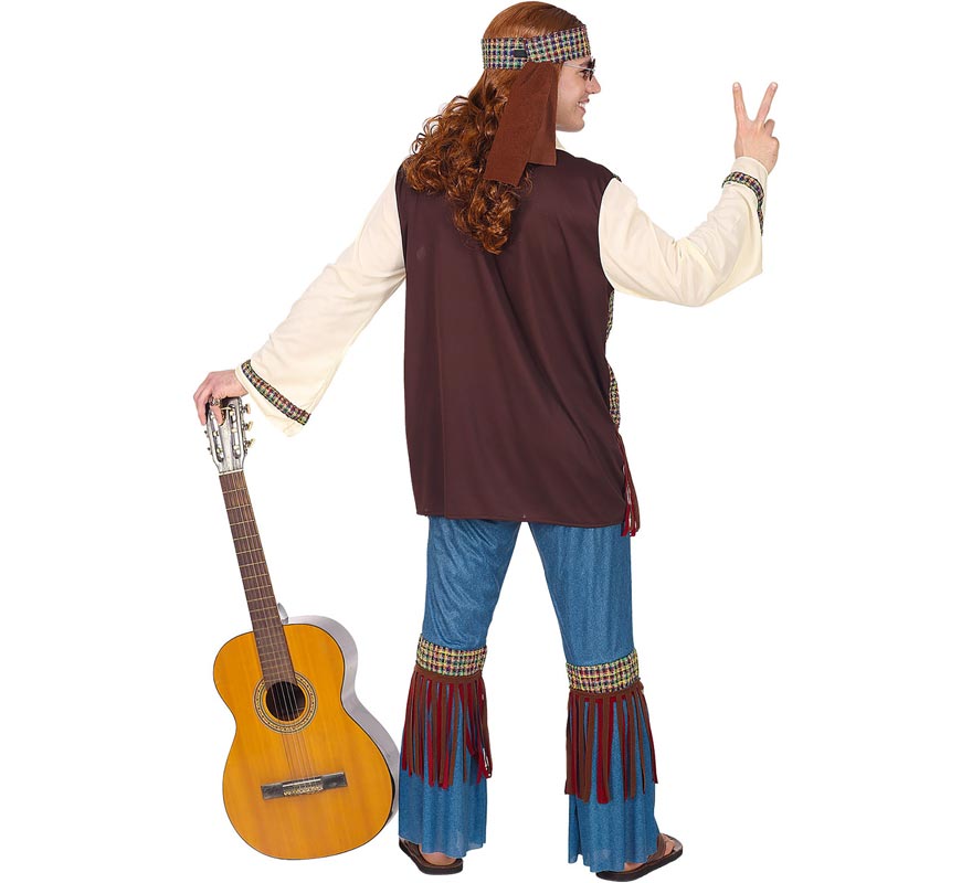 Disfraz de Hippie beige para hombre-B