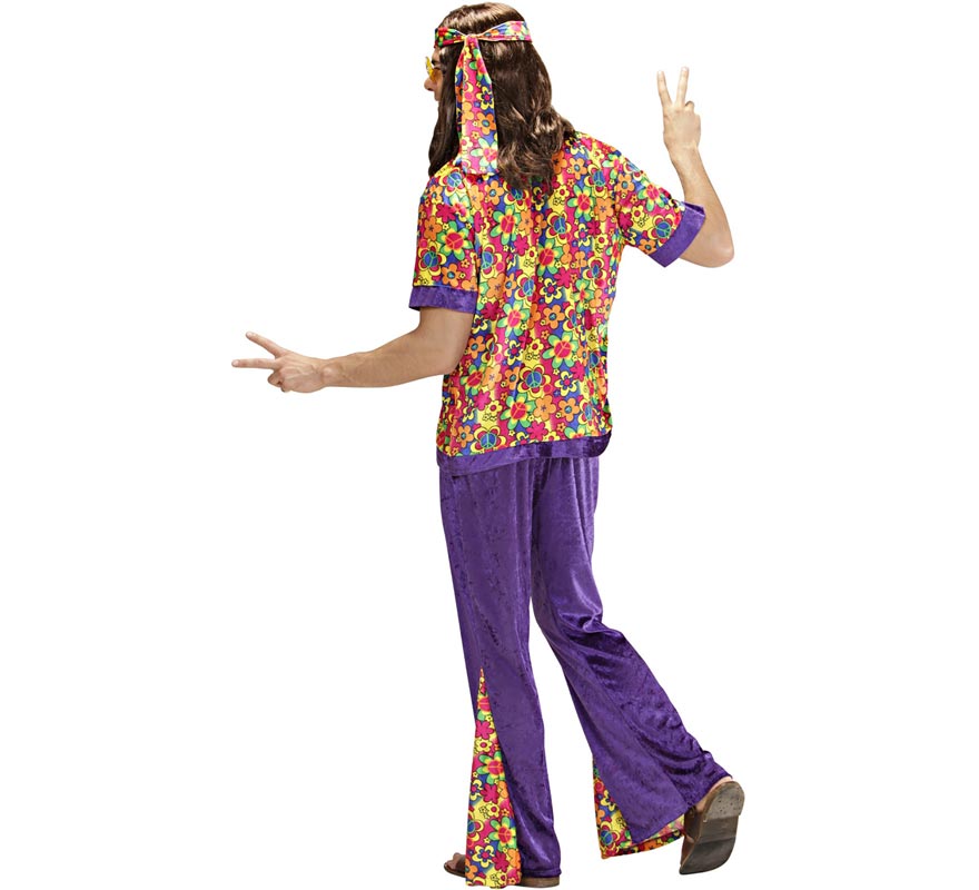 Disfraz de Hippie Campana de terciopelo para hombre-B