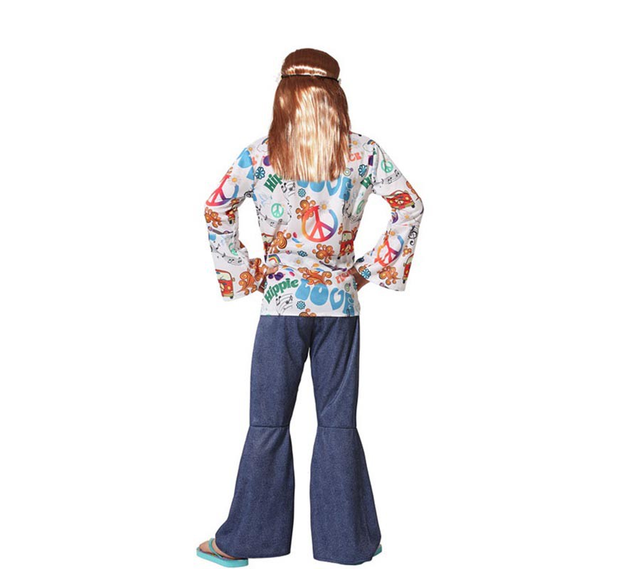 Disfraz de Hippie con Estampado para niño-B