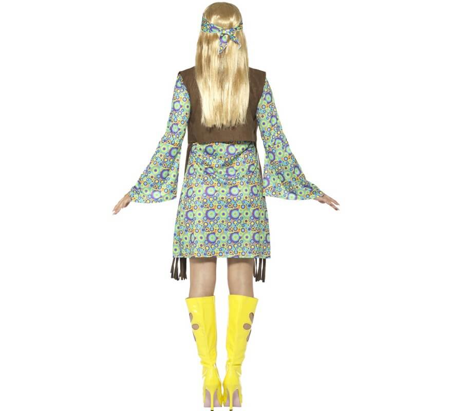 Costume hippie con frange per le donne-B