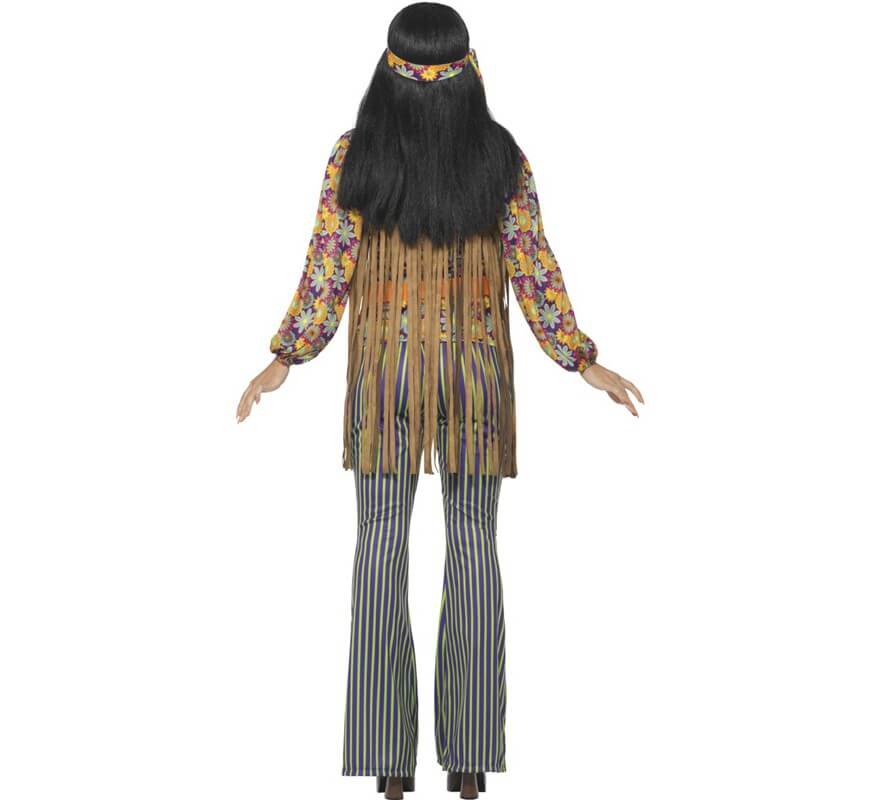 Disfraz de Hippie Floreada Años 60 para mujer-B