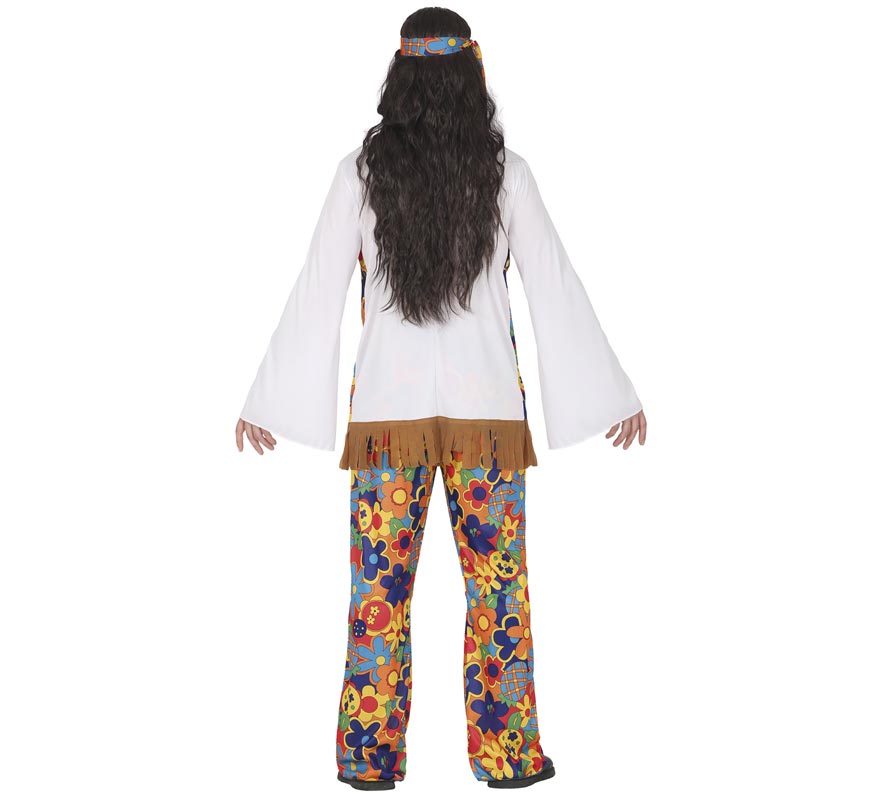 Fato de flor hippie para homens-B