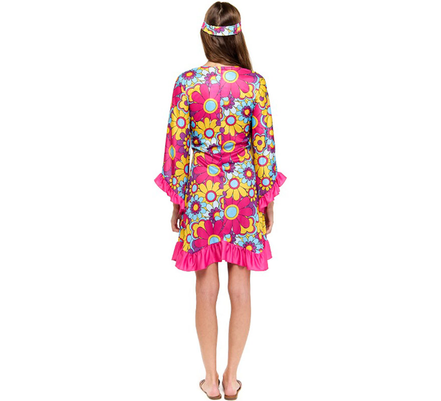 Disfraz de Hippie Margaritas para mujer-B