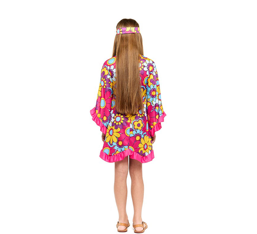 Disfraz de Hippie Margaritas para niña-B