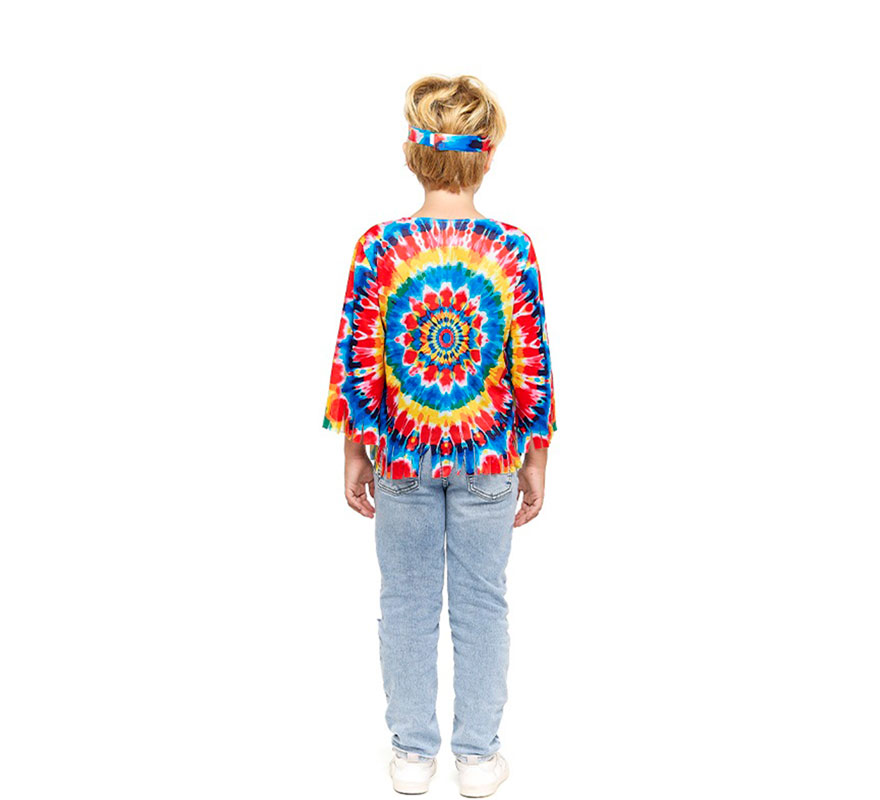 Disfraz de Hippie multicolor para niño-B