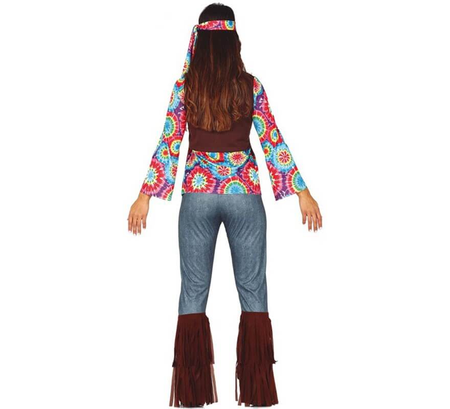 Costume Hippy con gilet per donna-B