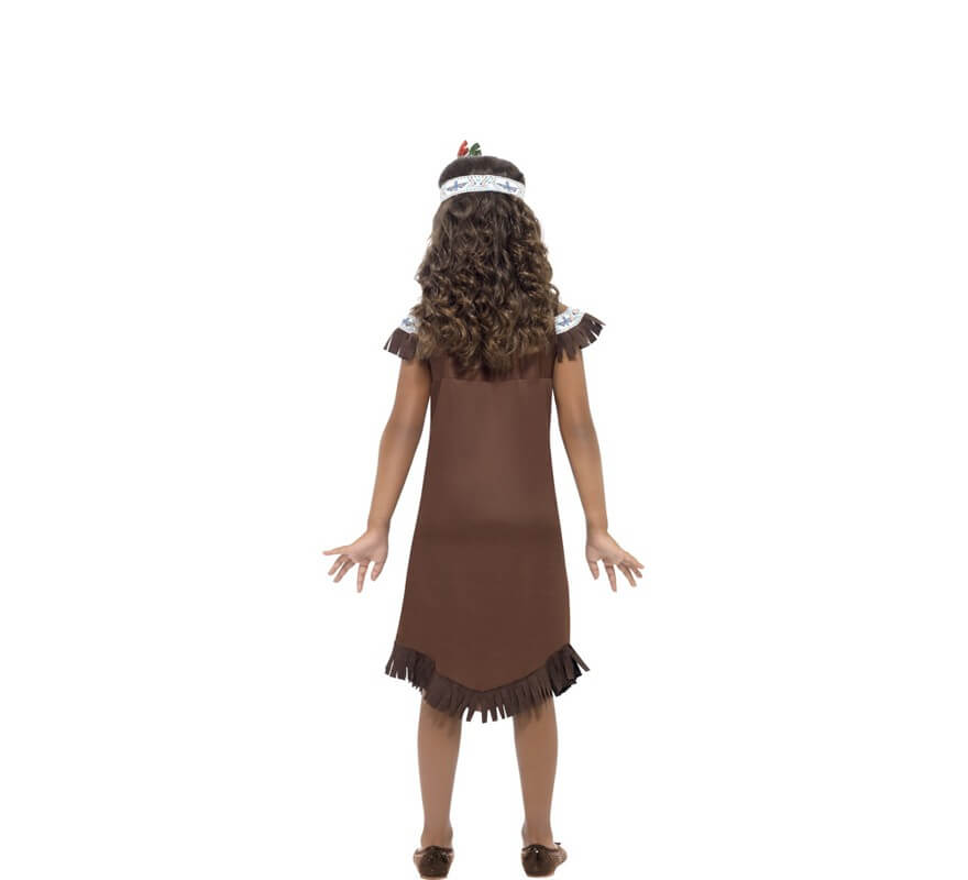 Costume Indiana con frange per bambina-B