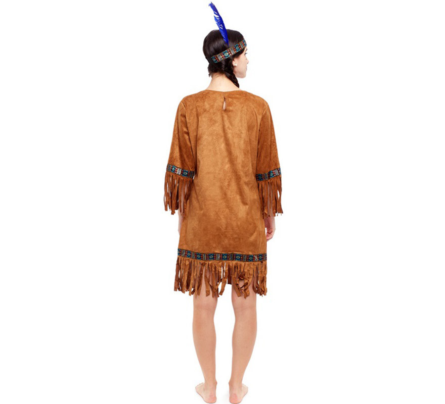 Costume da indiana marrone per donna-B