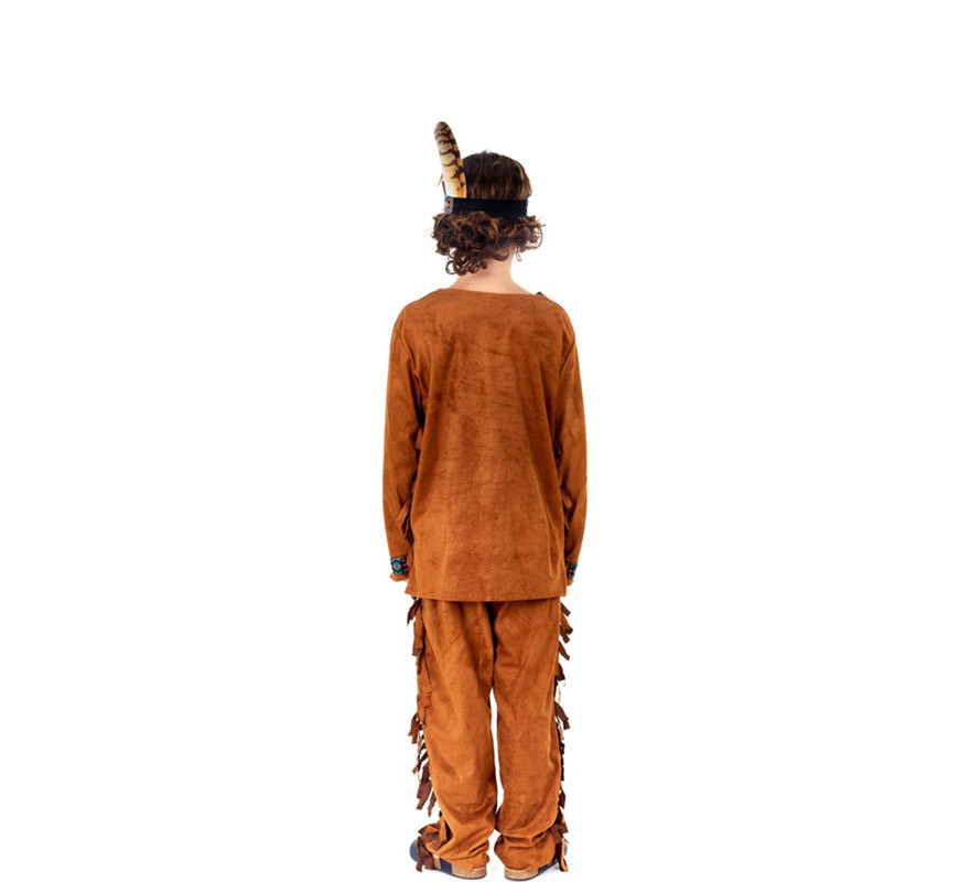 Disfraz de Indio marrón para niño-B
