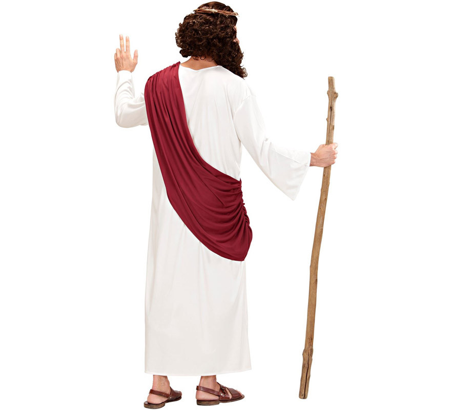 Disfraz de Jesús El Mesías o Profeta con bastón para hombre-B