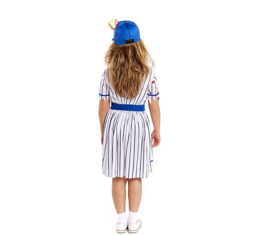Zombie Baseball Player Costume for Girls-B