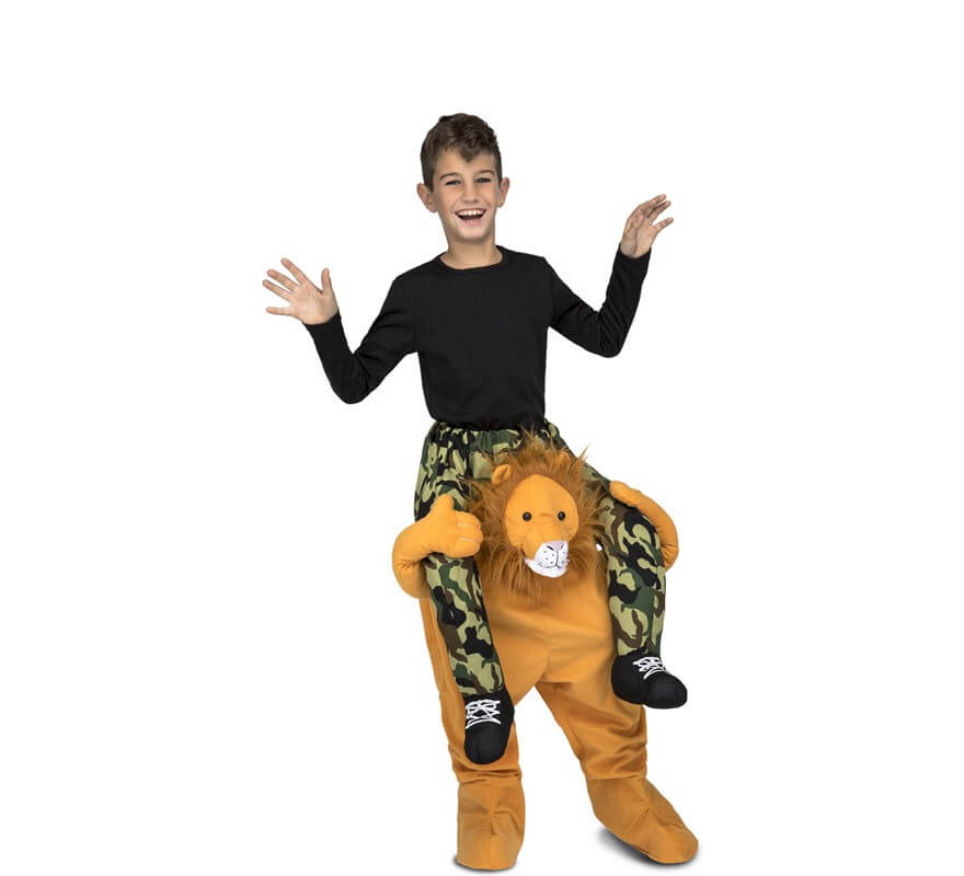 Disfraz de León a hombros para niños-B