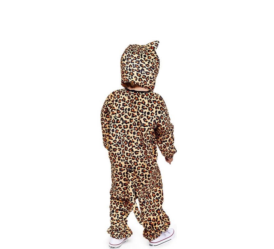 Disfraz de Leopardo estampado con capucha para bebé y niño-B