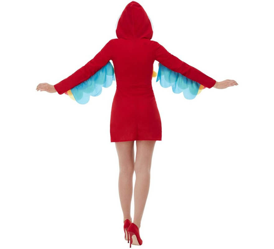 Roter Papagei Kostüm für Damen-B