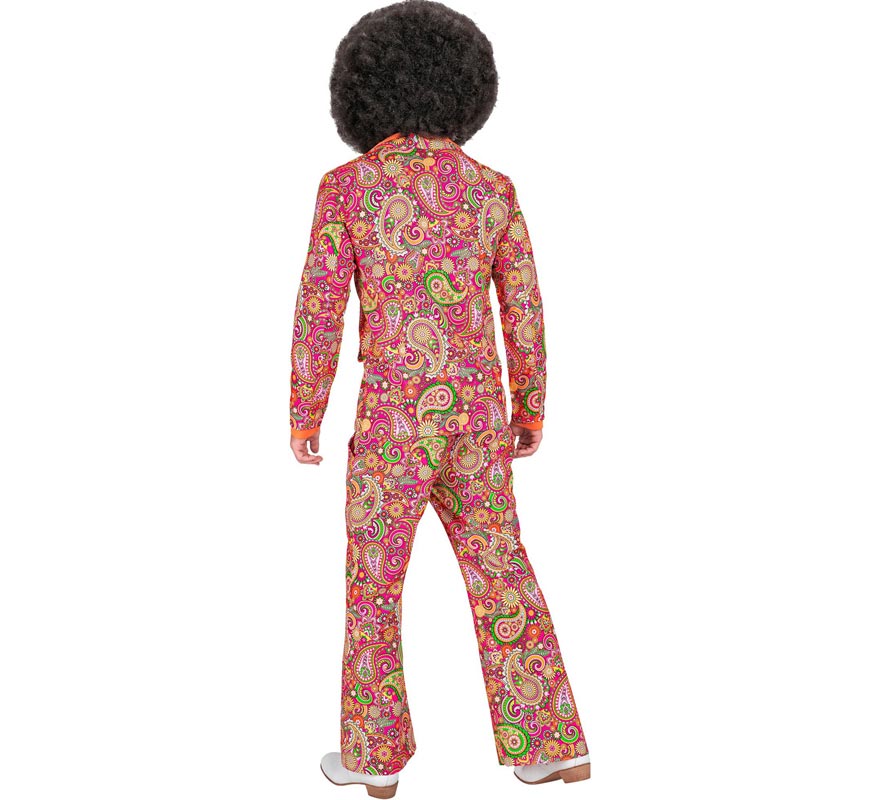 Disfraz de los años 60 Paisley para hombre-B
