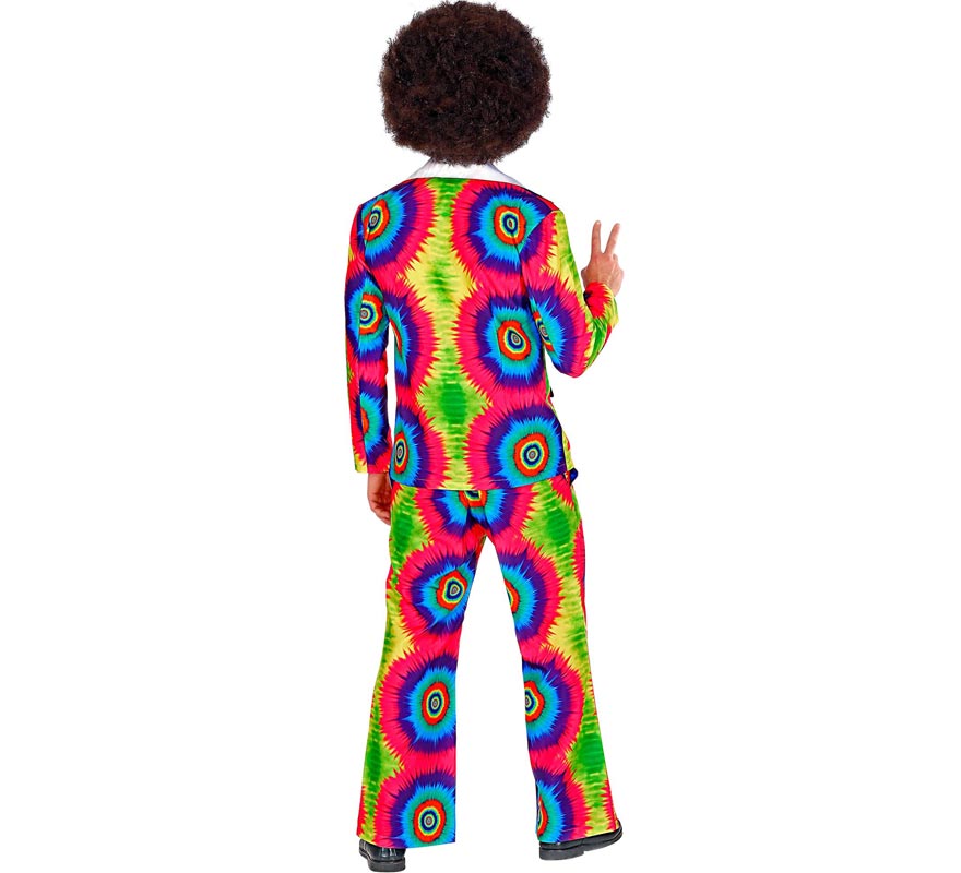 Disfraz de los años 70 Círculos azules para hombre-B