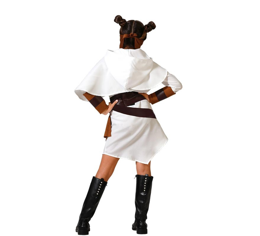 Costume bianco da Galaxy Fighter per bambina-B