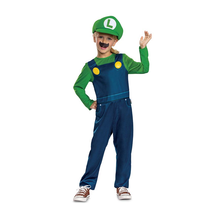 Nintendo Super Mario Luigi Costume for Kids-B