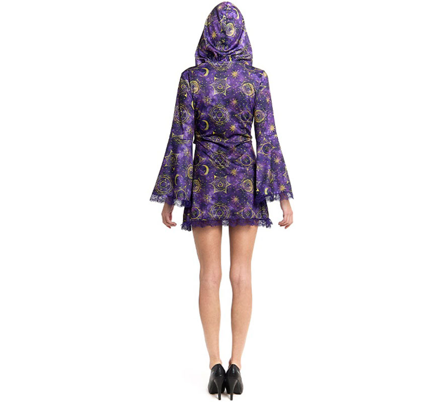 Purple Galactic Wizard Costume for Women-B