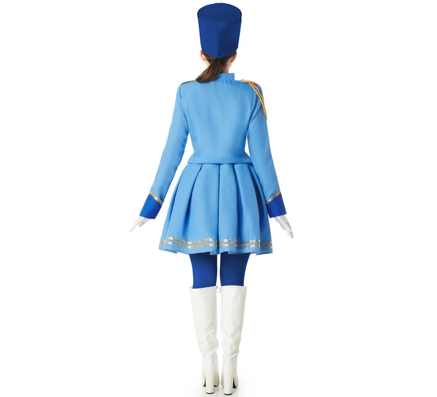 Fato de Majorette Azul para Mulheres-B