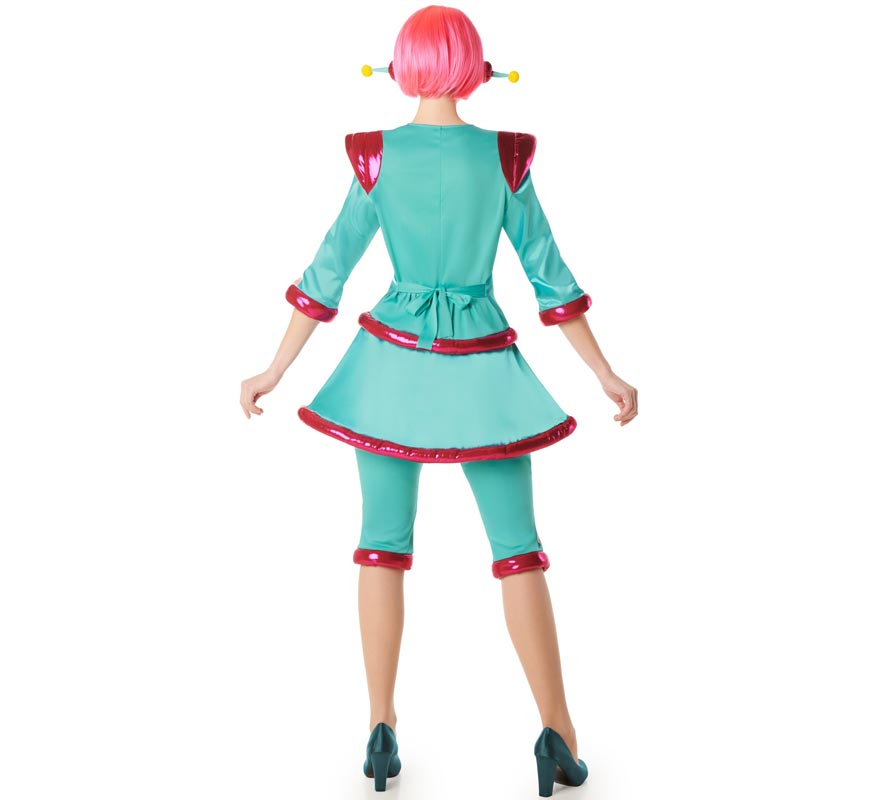 Fato de marciano espacial para mulheres-B