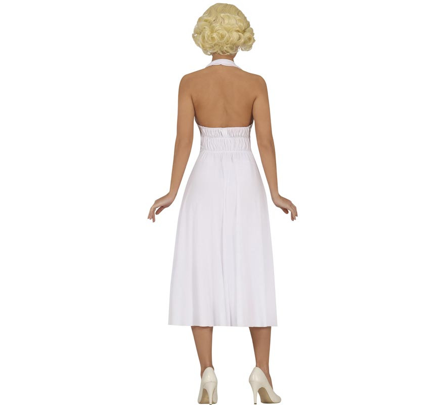 Marilyn Monroe Kostüm Damen Weißes Kleid-B