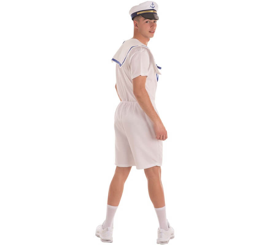 Costume da marinaio bianco per uomo-B