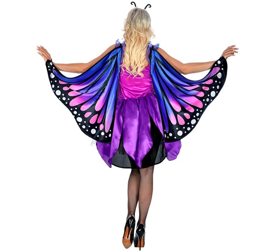 Blue Butterfly Costume with Wings for Women-B