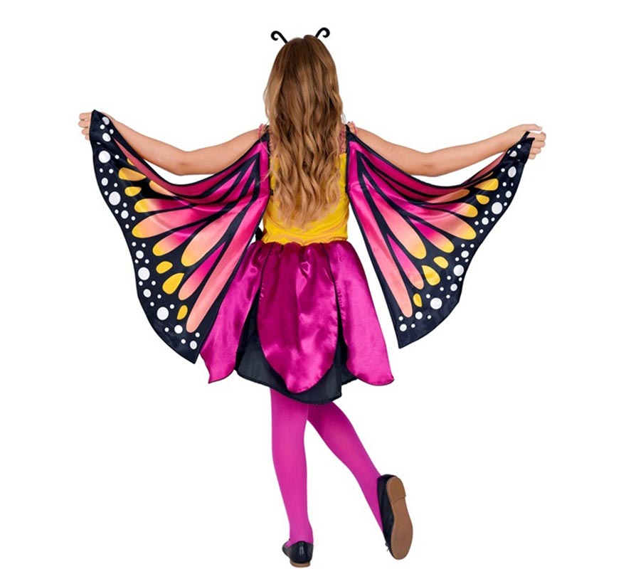Pink Butterfly Costume with Wings for Girls-B