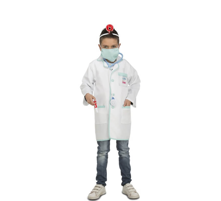  Disfraz de bata de laboratorio para niños, talla única , Blanco  : Ropa, Zapatos y Joyería