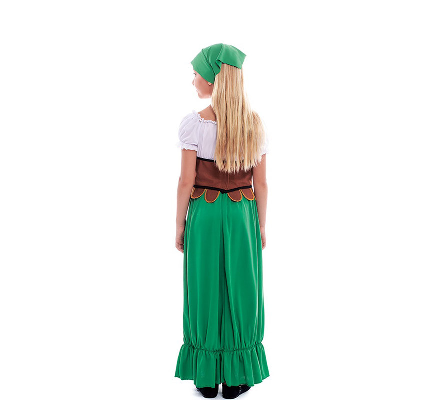 Costume da locandiere medievale classico per bambina-B