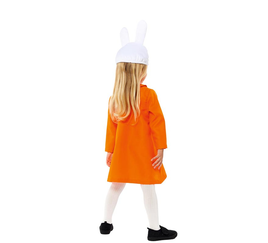 Orange Miffy costume for girl and baby-B