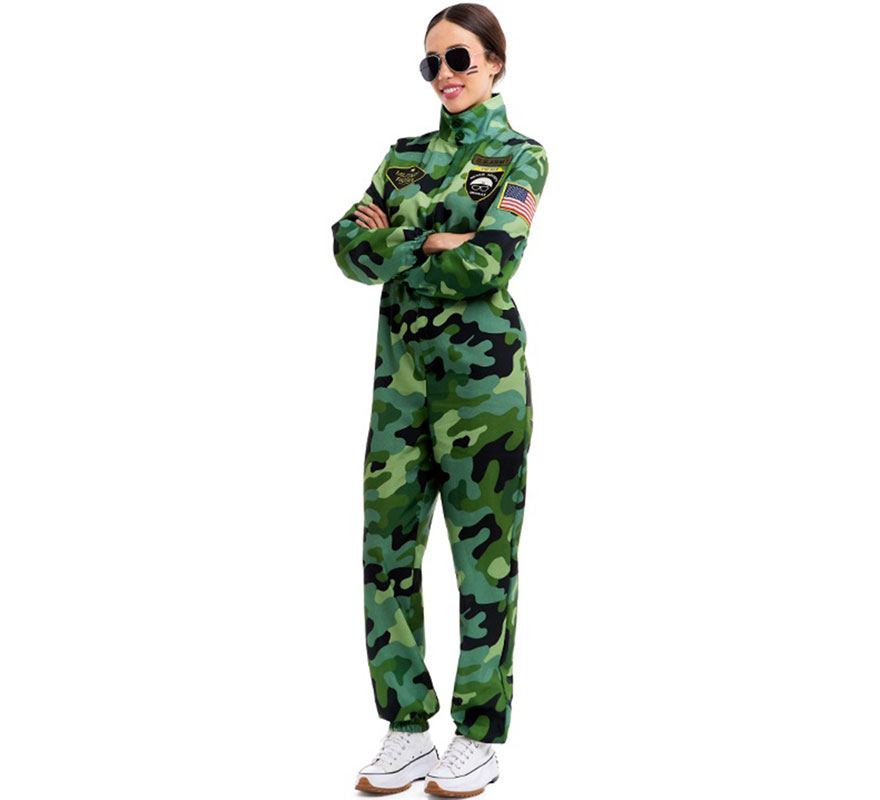 Disfraz de Militar Camuflaje para hombre-B