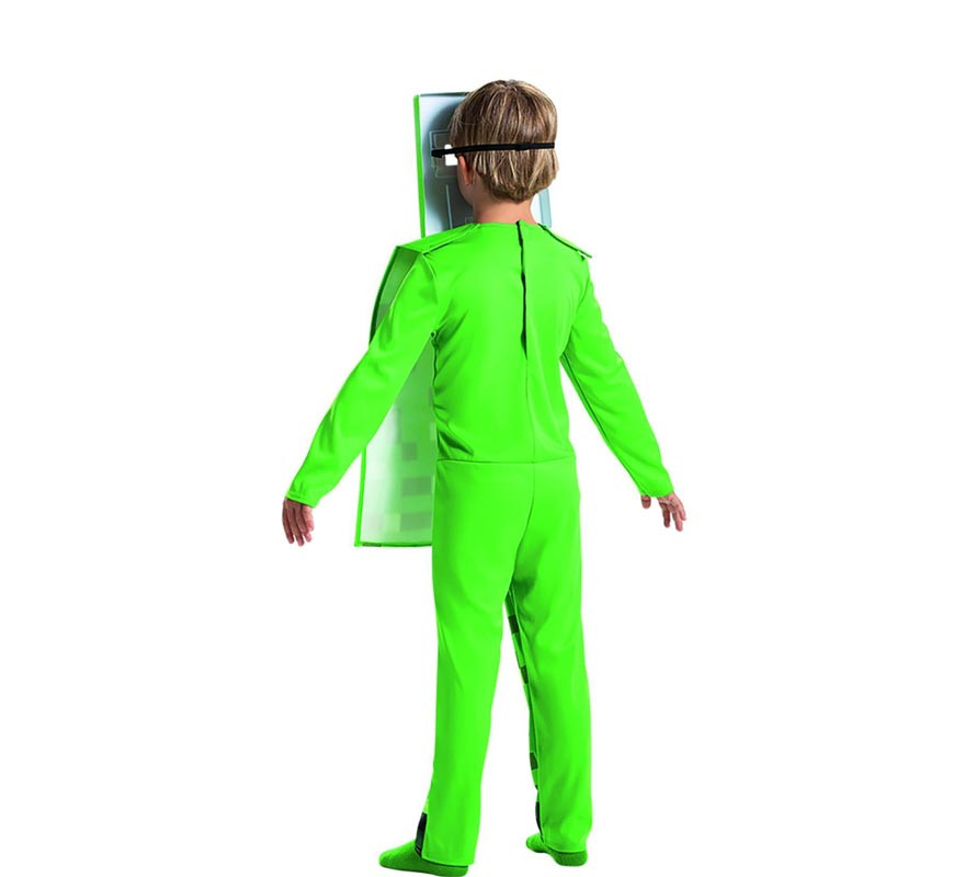 Costume di Minecraft Creeper verde per bambino-B