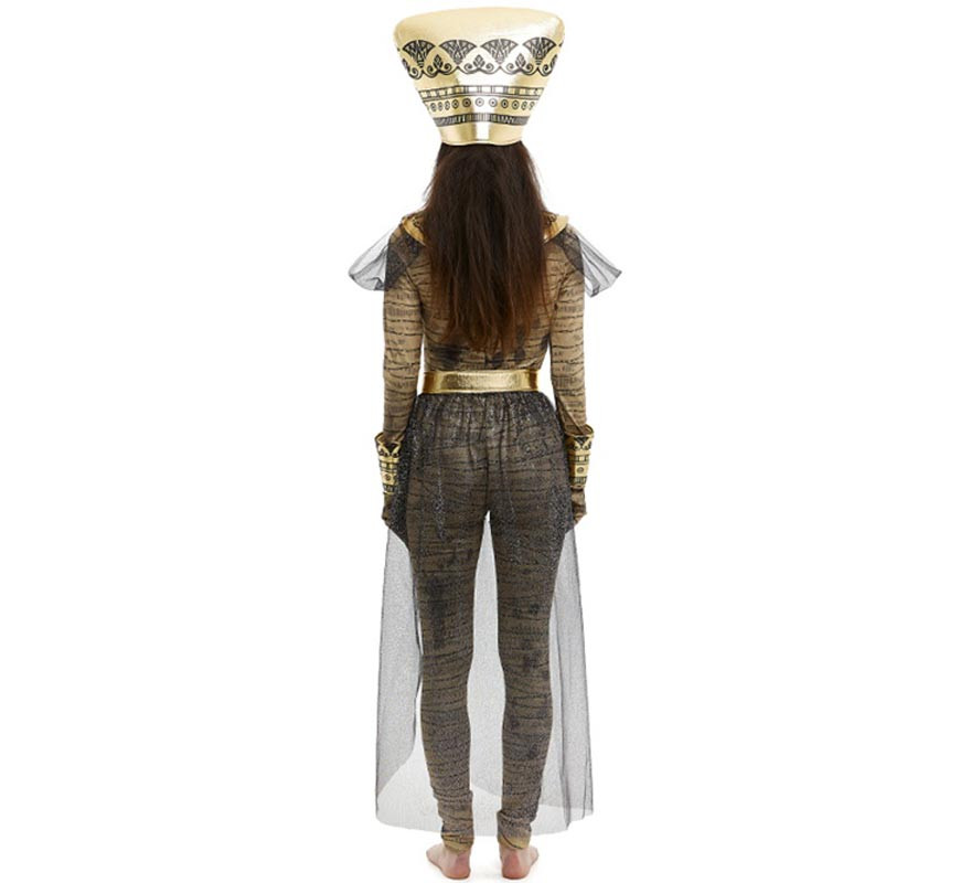 Women's Pharaoh Mummy Costume with Headdress-B