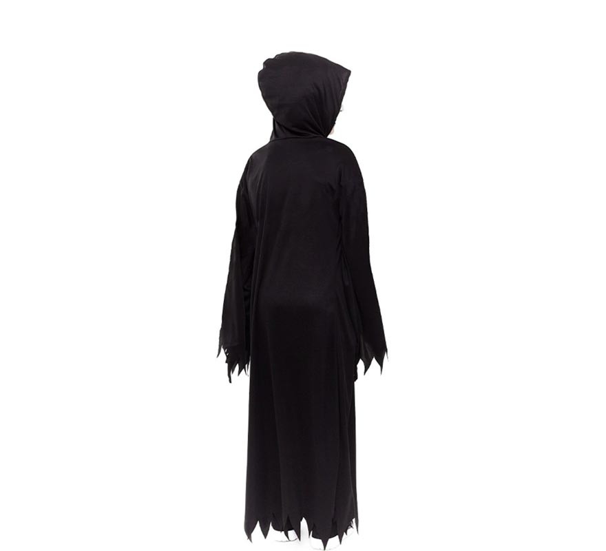 Costume Ragno Fosforescente Per Bambini 10-12 Anni | Tunica Nera Con Cappuccio FIESTAS GUIRCA | Per Halloween E Carnevale | Altezza 142-148 Cm