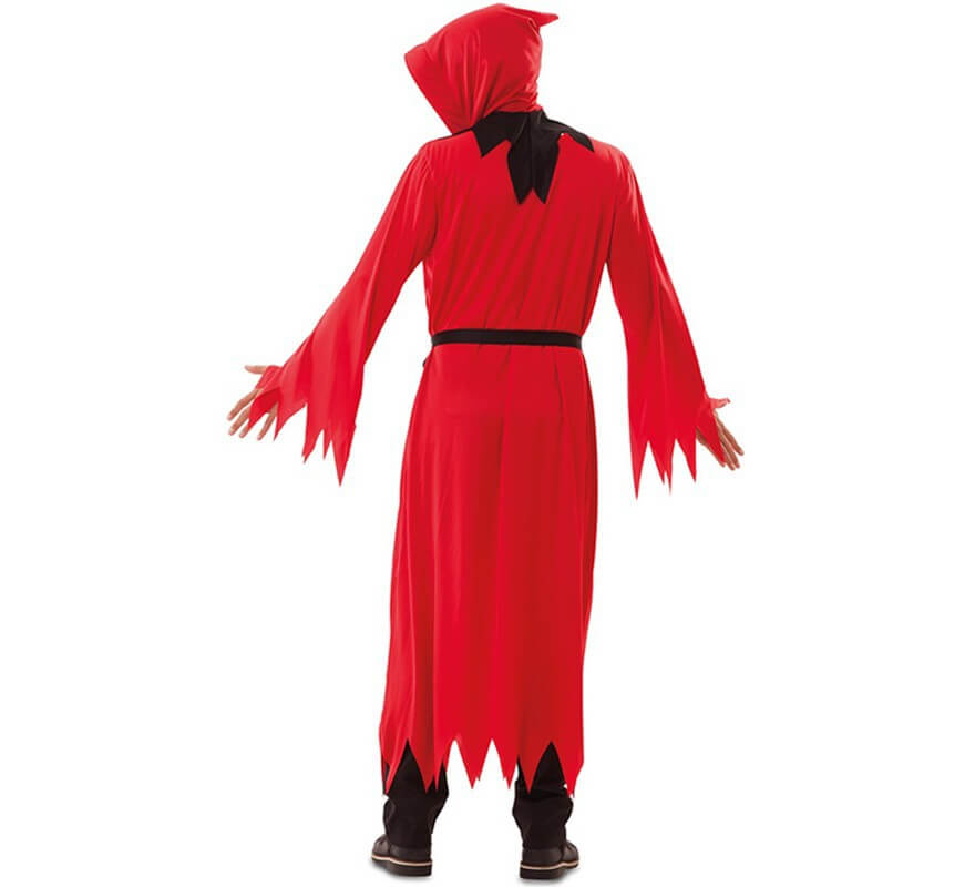 Maskiertes rotes Todeskostüm für einen Mann-B