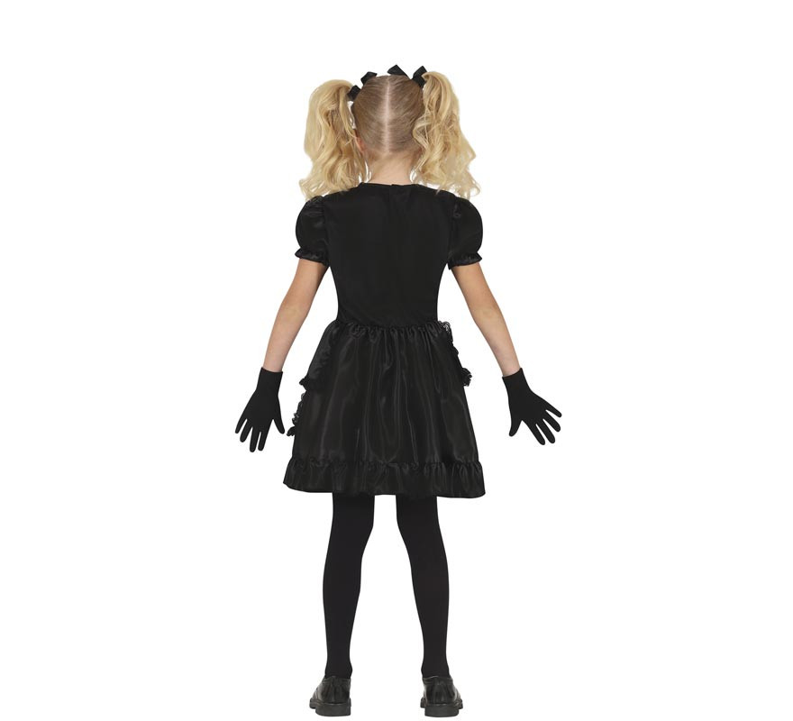 Checkered Porcelain Doll Costume for Girls-B