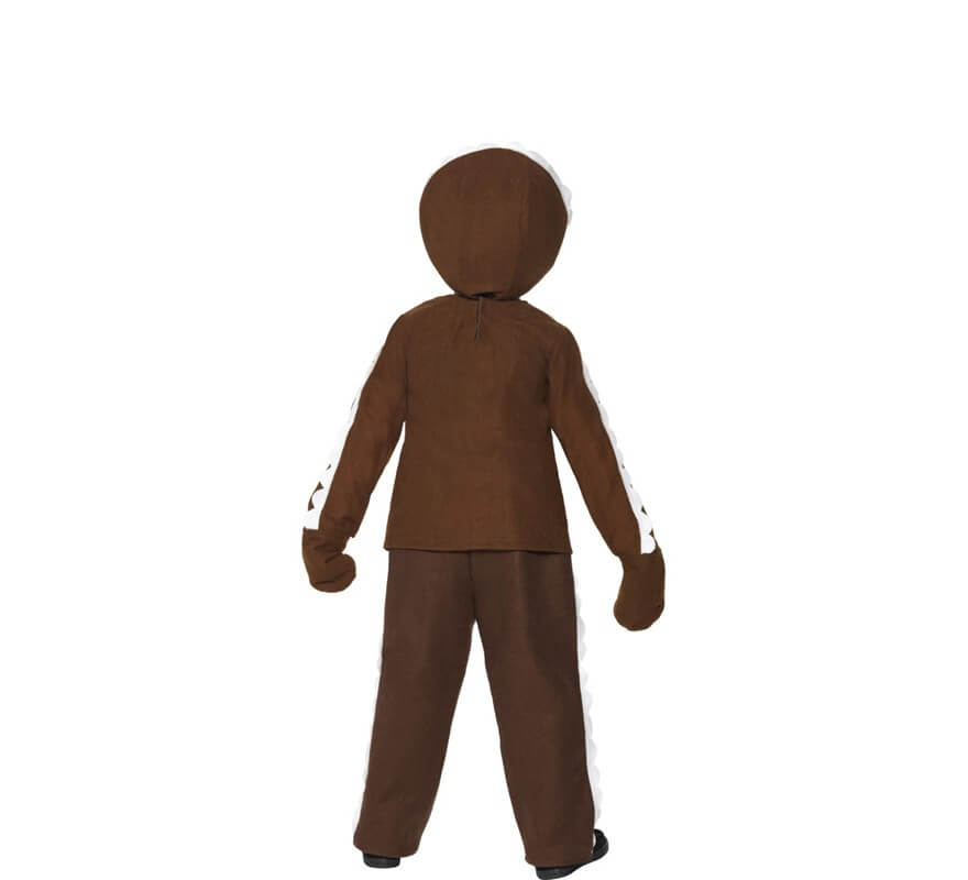 Costume bambola marrone biscotto di panpepato per un ragazzo-B