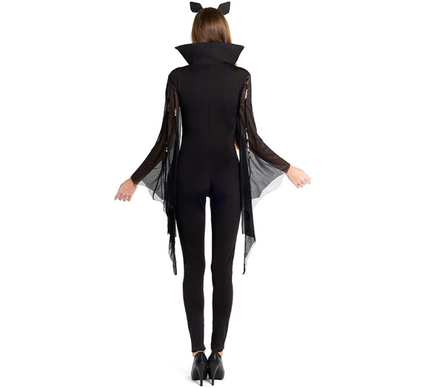 Fato de morcego com orelhas para mulheres-B