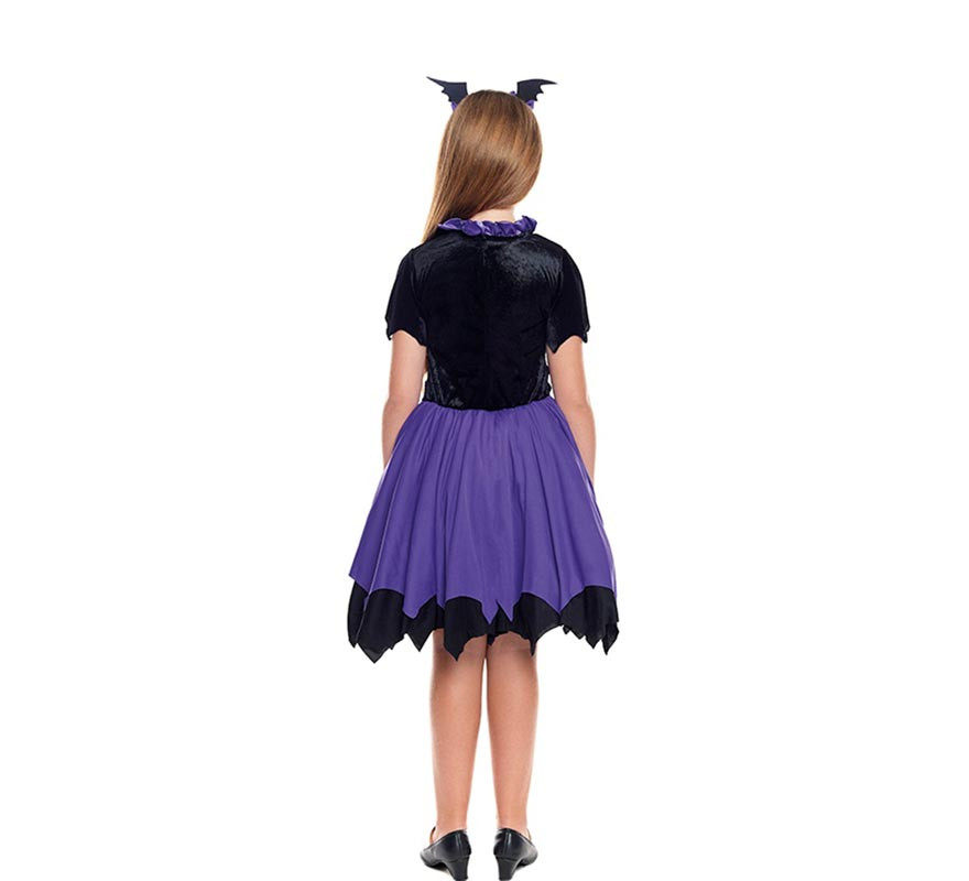 Costume da pipistrello lilla per bambina-B