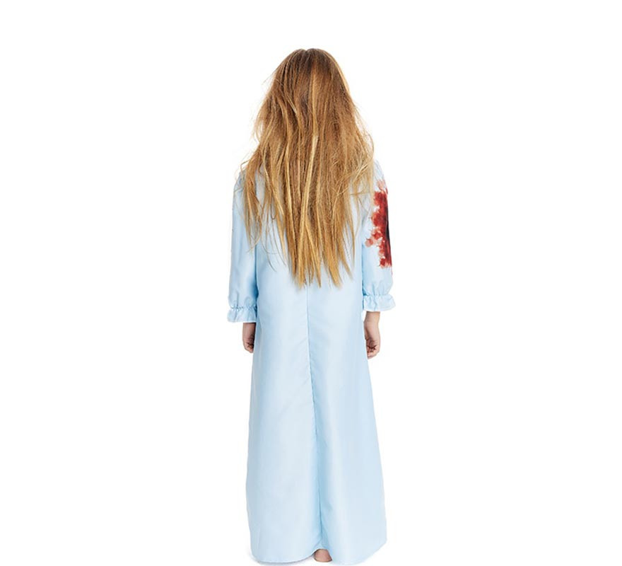 Costume da Ragazza Posseduta in veste blu per ragazze e adolescenti-B