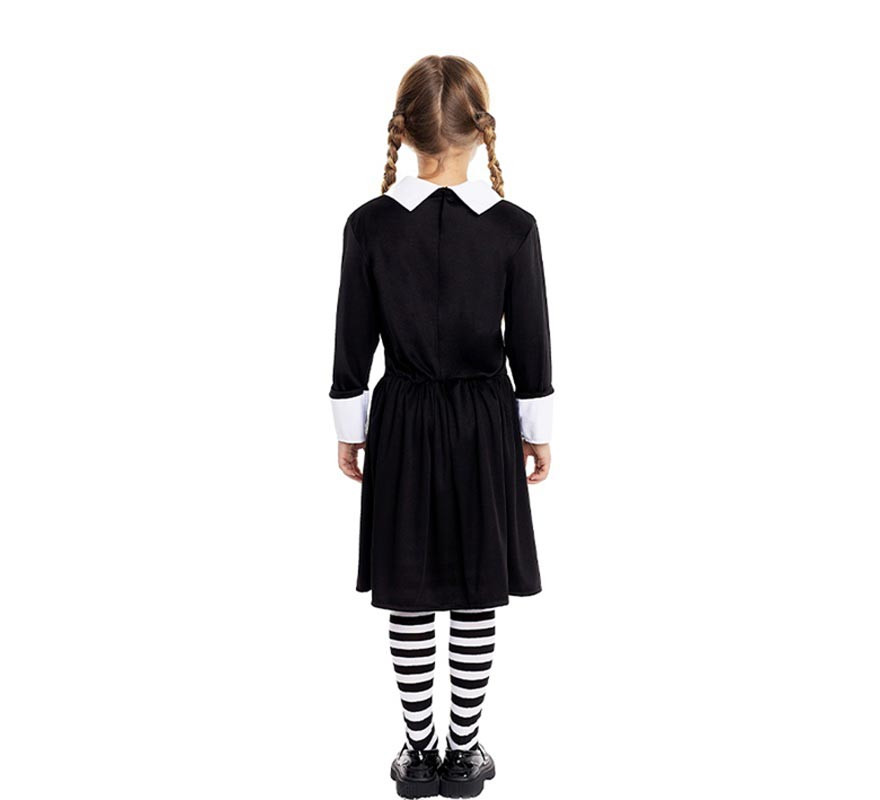 Costume de fille sinistre classique noir pour filles et adolescentes-B