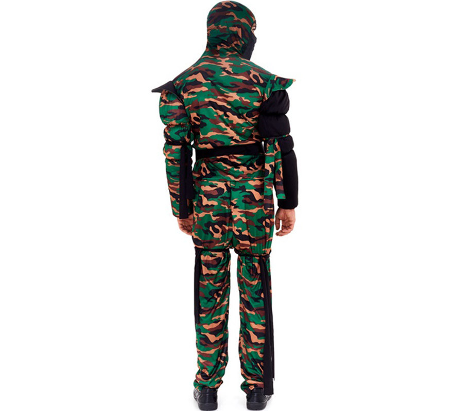 Disfraz de Ninja Comando Camuflaje para hombre-B