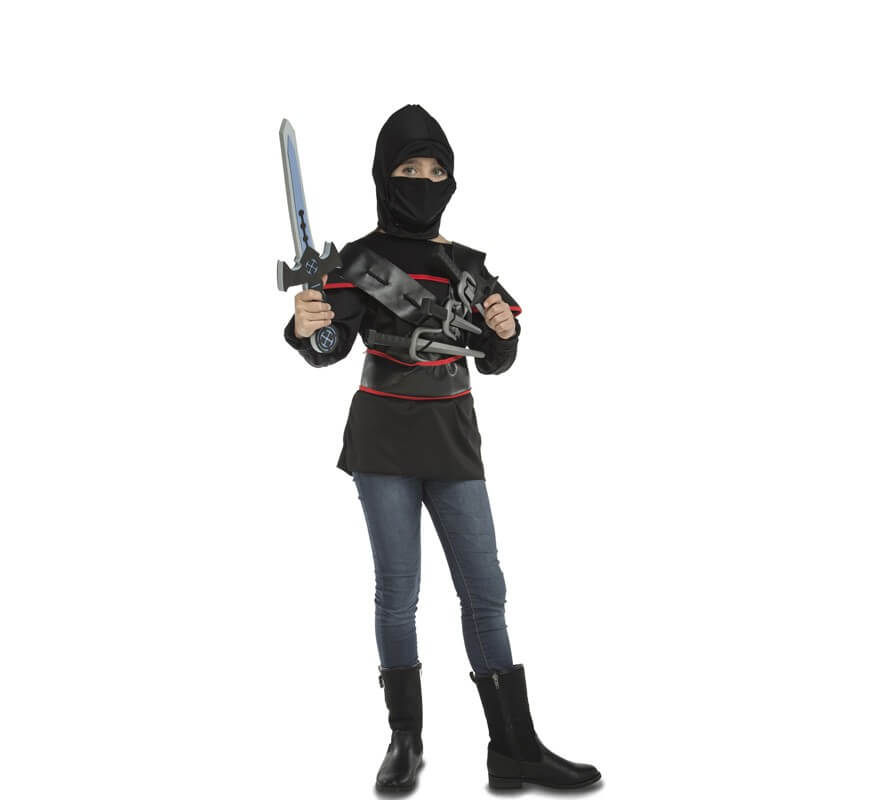 Disfraz de Ninja con accesorios para niños-B