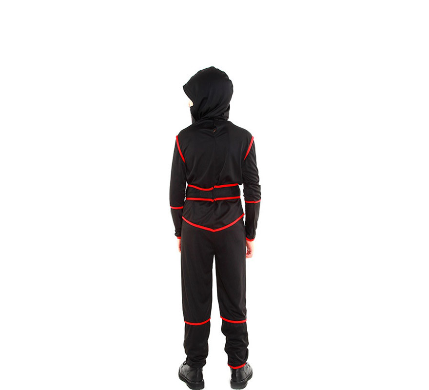 Schwarzes Ninja Death Kostüm für einen Jungen-B
